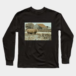 Red Roof and Cow No.1A Long Sleeve T-Shirt